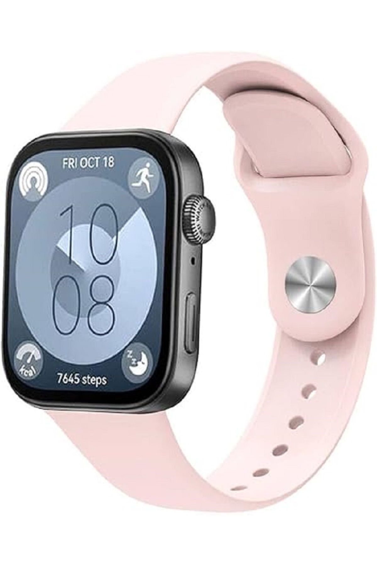 redmud teknoloji Huawei Watch Fit 3 İle Uyumlu Soft Spor Klasik Terletmeyen Silikon Kayış Kordon