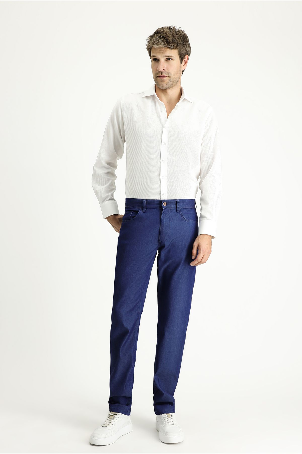Kiğılı Regular Fit Likralı Denim Look Pantolon