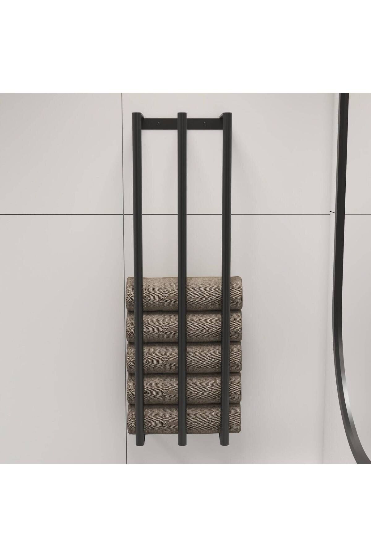 Nindes Dekoratif Metal Banyo Düzenleyici - Metal Açık Havluluk - Metal Organizer - 30