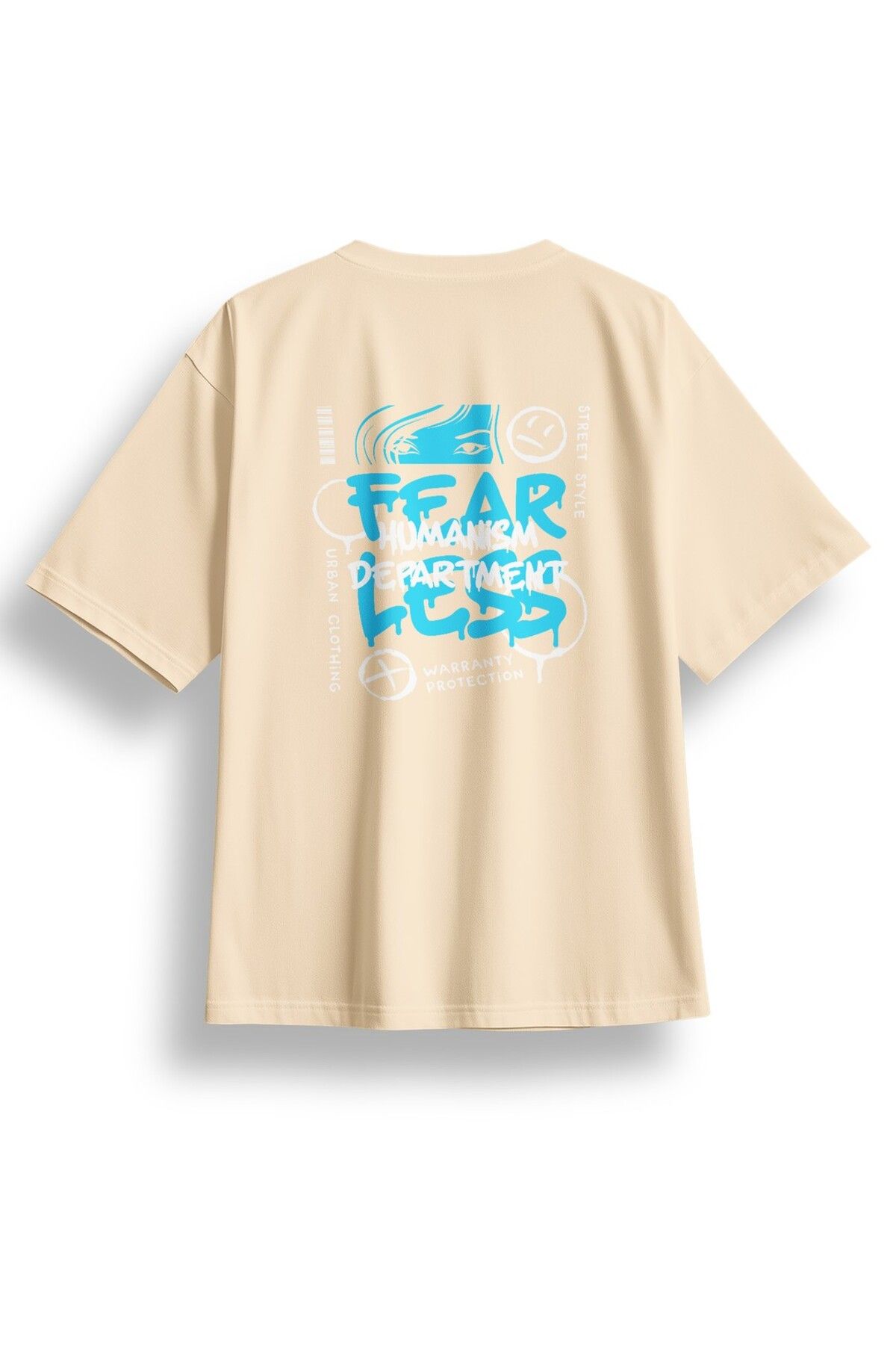 LUMARTA Oversize Fearless Baskılı Tshirt
