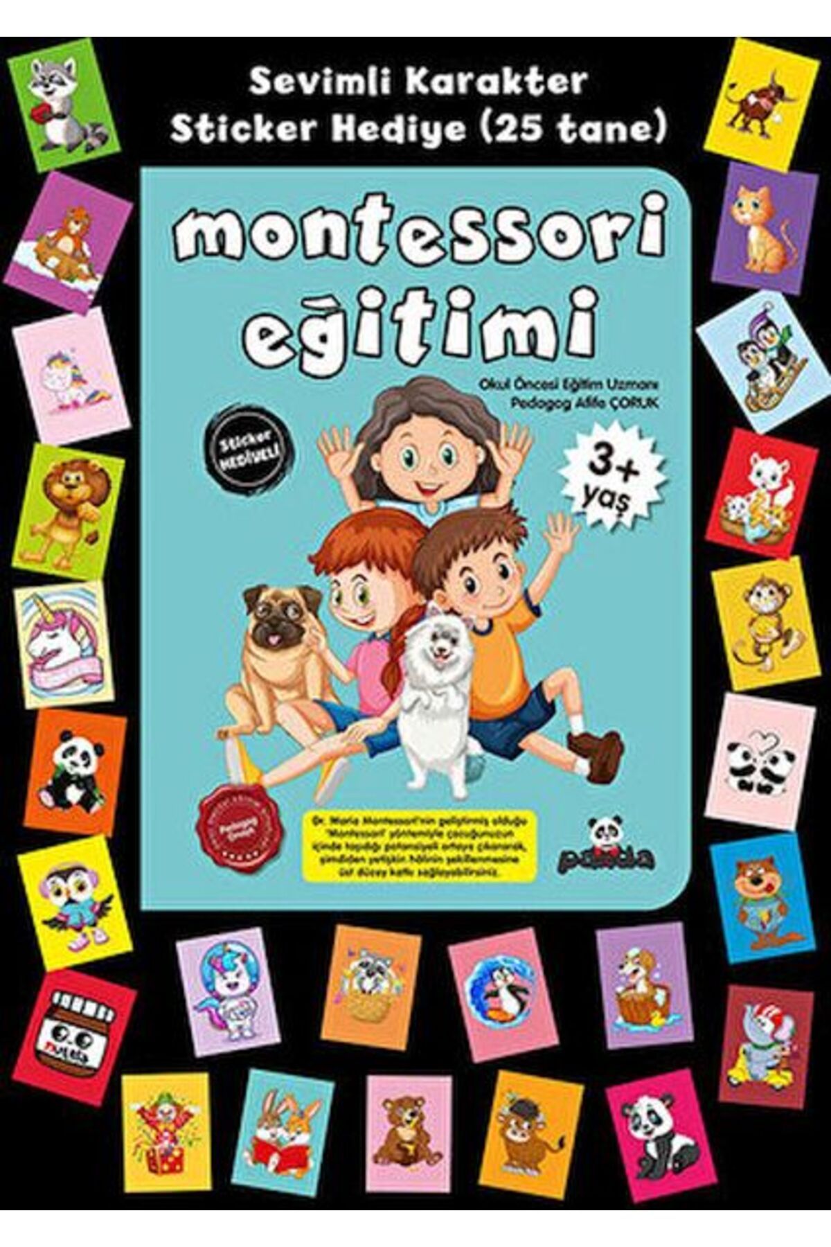 Beyaz Panda Yayınları Stickerlı 3+ Yaş Montessori Eğitimi