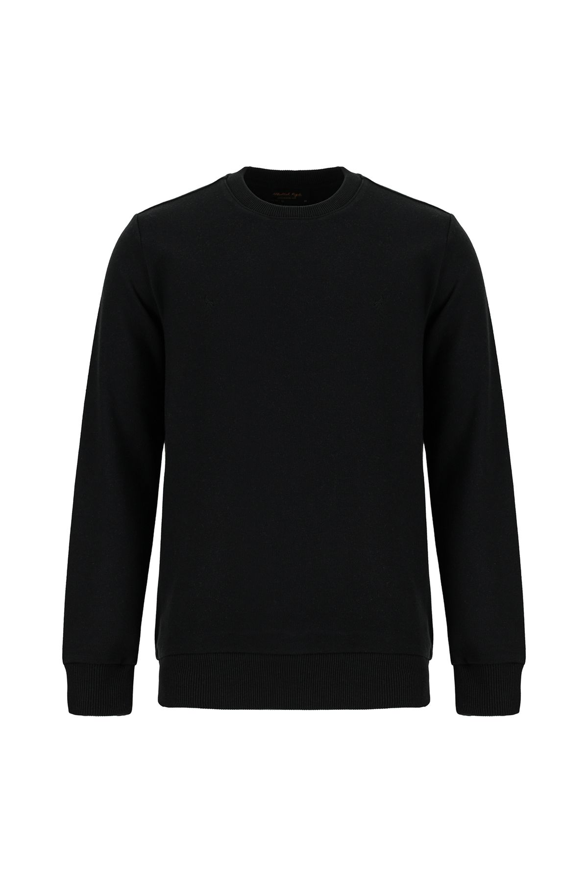 Kiğılı Bisiklet Yaka Regular Fit Pamuklu Nakışlı Sweatshirt