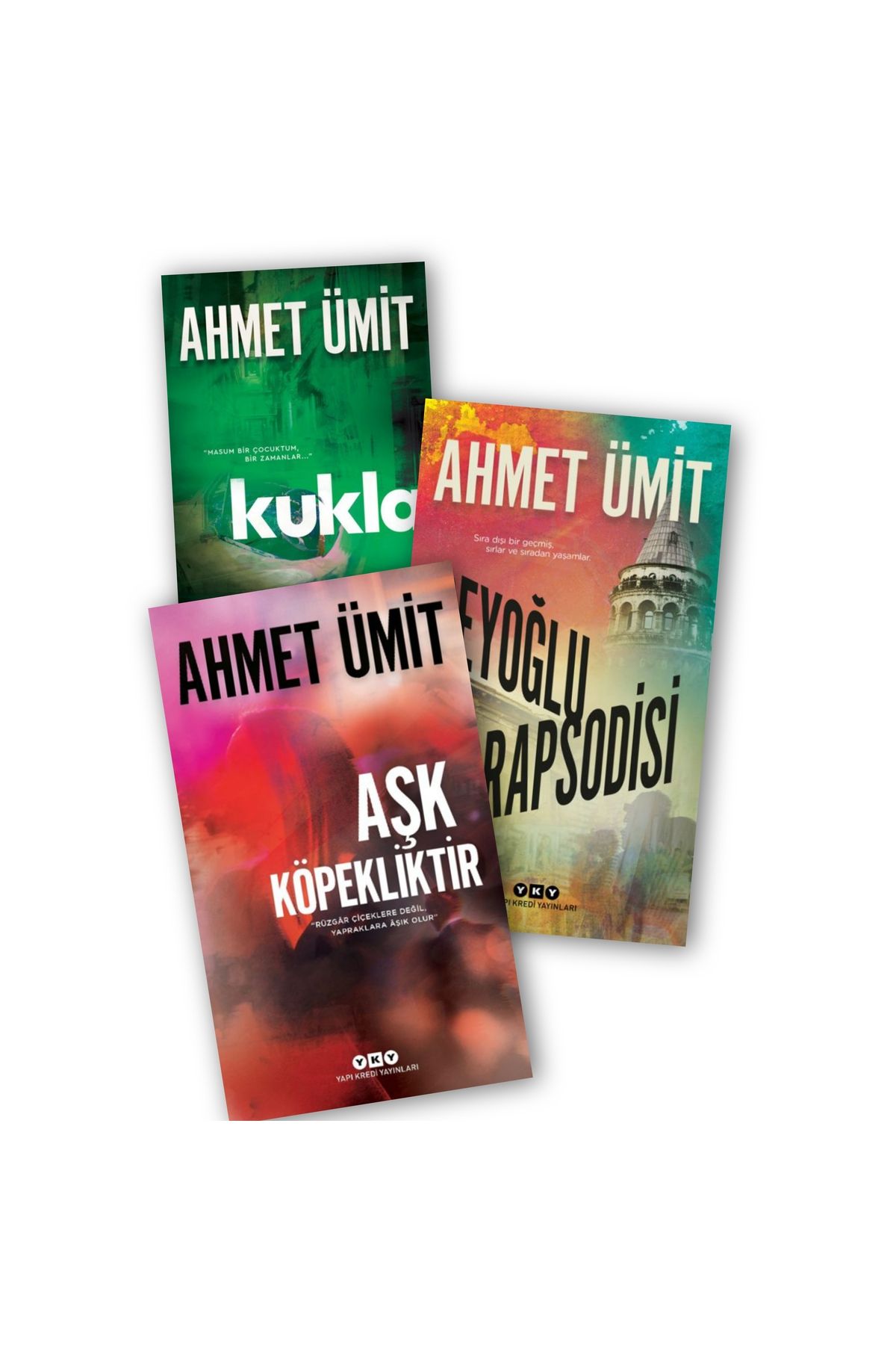 Yapı Kredi Yayınları Kukla - Beyoğlu Rapsodisi - Aşk Köpekliktir Ahmet Ümit 3 lü Set