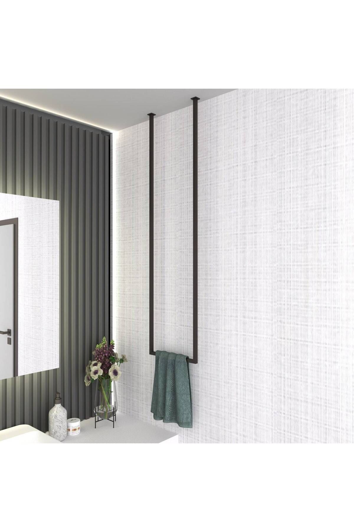 Nindes Dekoratif Metal Banyo Düzenleyici - Metal Açık Havluluk - Metal Organizer - 4