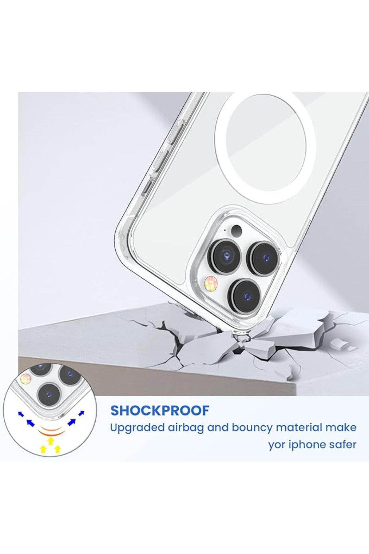 leChivee-Carcasă LeChivée pentru iPhone 14 Pro Max, TPU, transparentă, 6,7 inci 5
