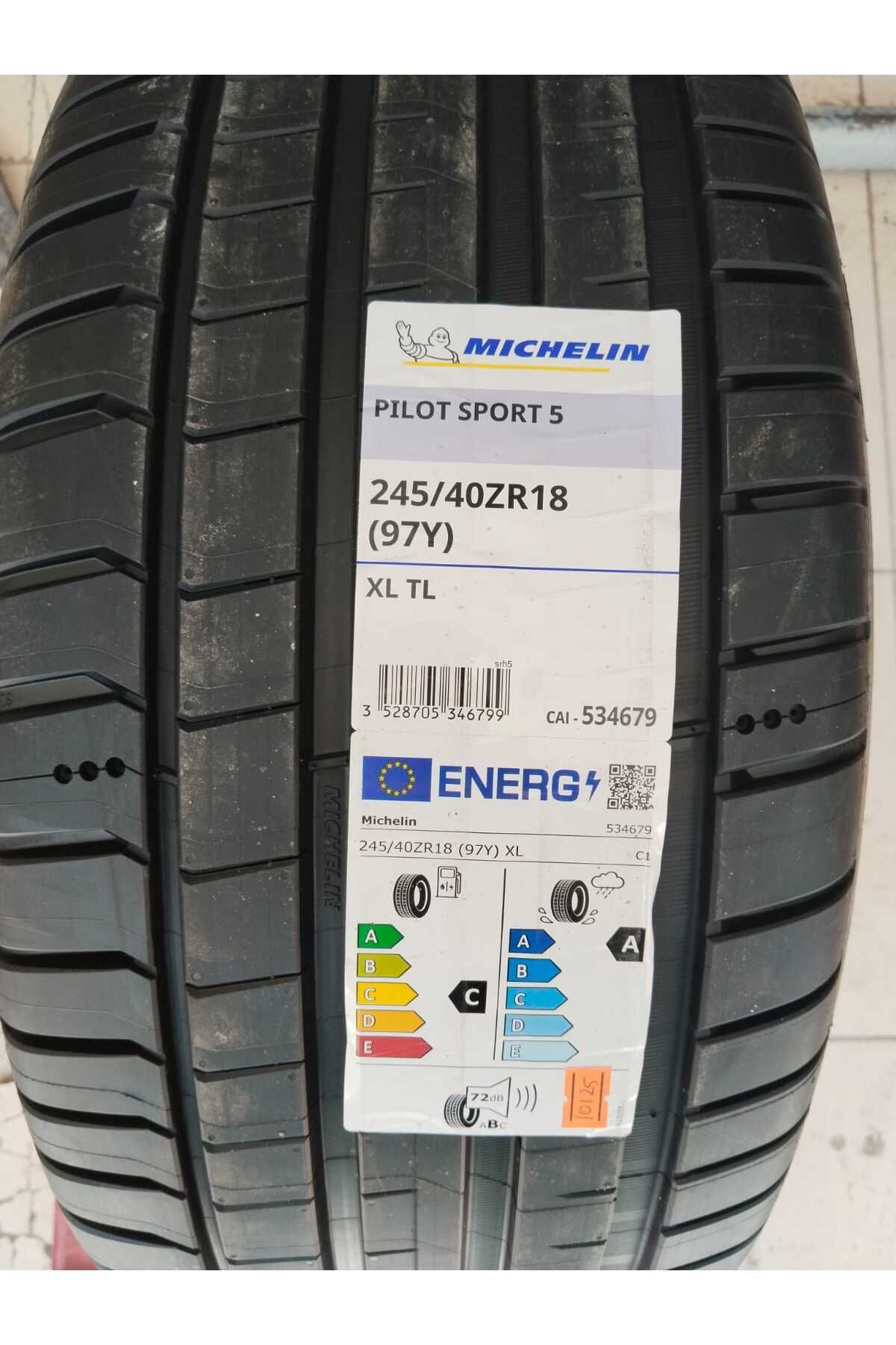 Michelin 245/40ZR18 (97Y)XL TL PILOT SPORT 5 MİCHELİN YAZ LASTİĞİ 2025 ÜRETİM