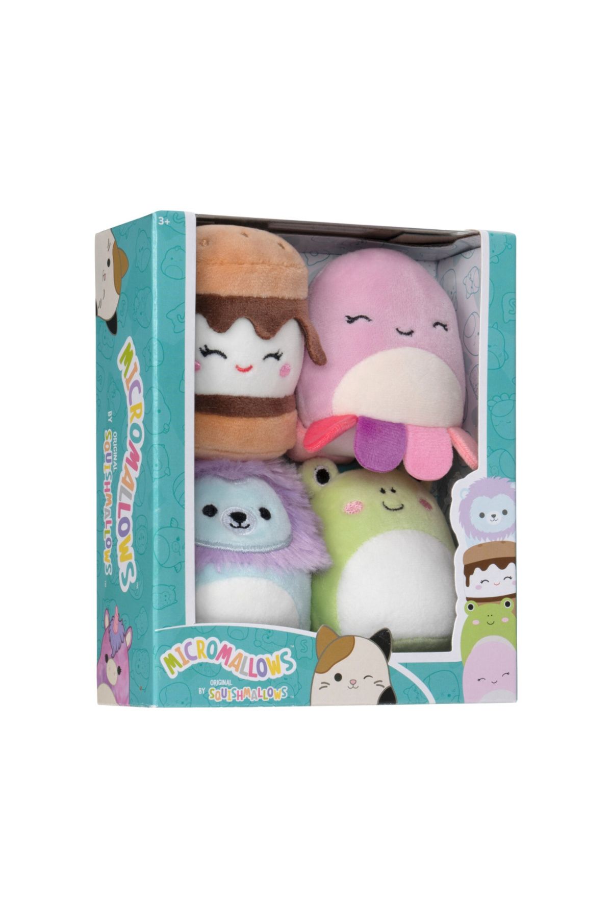 Squishmallows-Set 4 squishy Micromallows, Squishmallows 6cm, multicolor 5