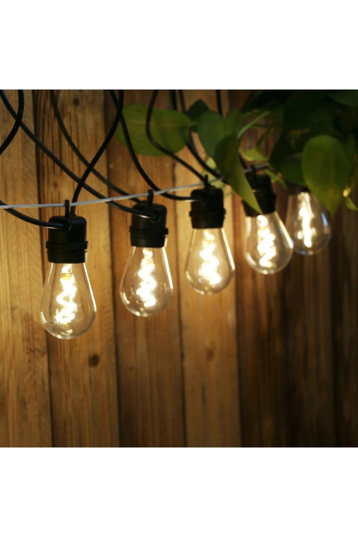 Naimeed Company Ghirlandă Luminoasă Decorativă, Interconectabilă, Naimeed D6118, 5m, 10 Becuri Led, Lumină Albă Rece - One Size