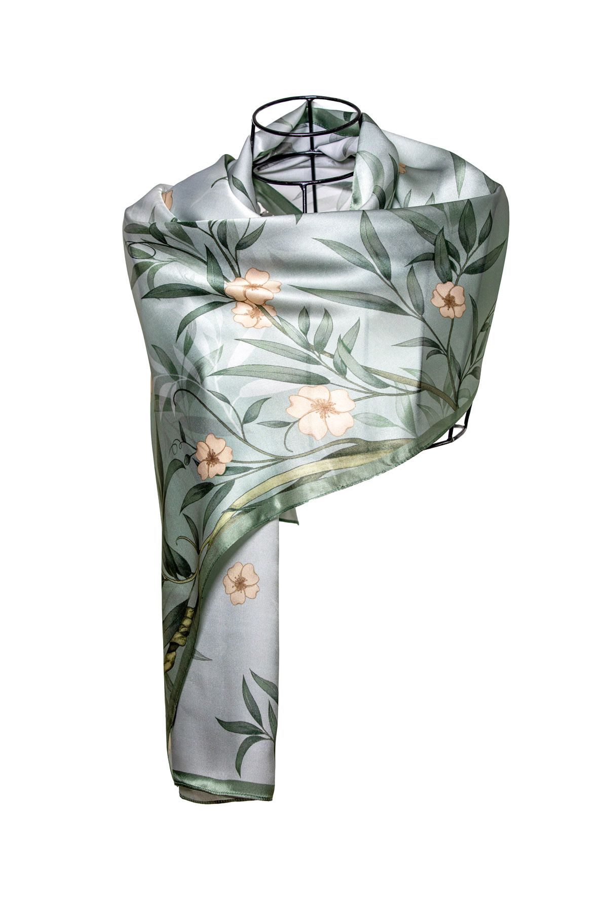 CASHMERE AND SİLK MAWLANA (53X173) Saf Ipek Şal