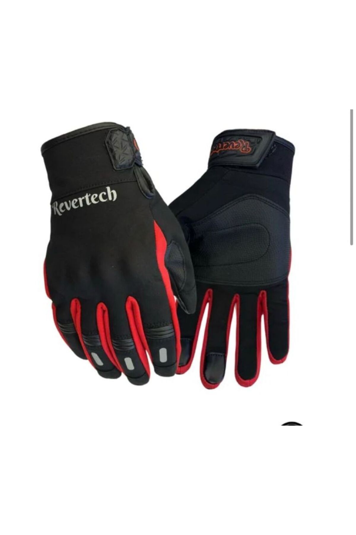 REVERTECH motosiklet eldiveni (kırmızı-siyah)
