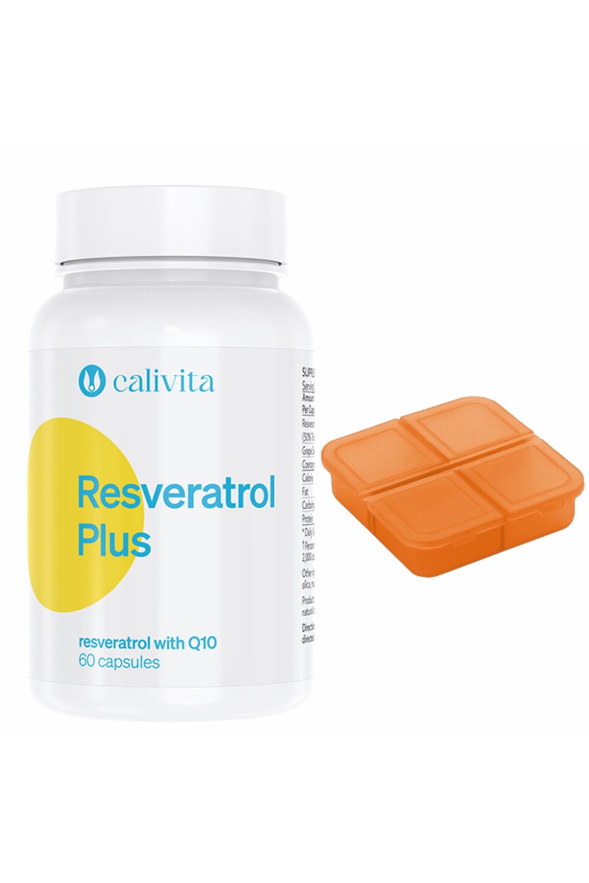 Calivita International Set Supliment Resveratrol Plus + Cutie De Pastile Resveratrol Și Coenzima Q10 (60 Capsule) - Calivita - One Size