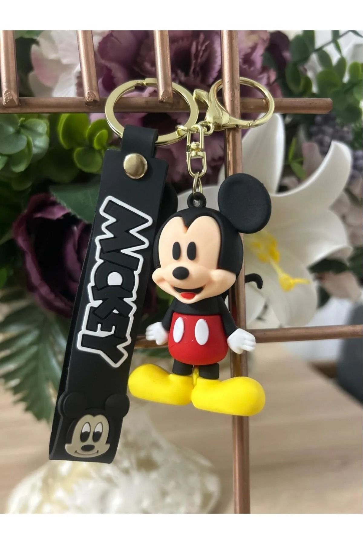 mihi hediyelik 3D Mickey Mouse Anahtarlık Büyük Boy Ve Çanta Aksesuarı