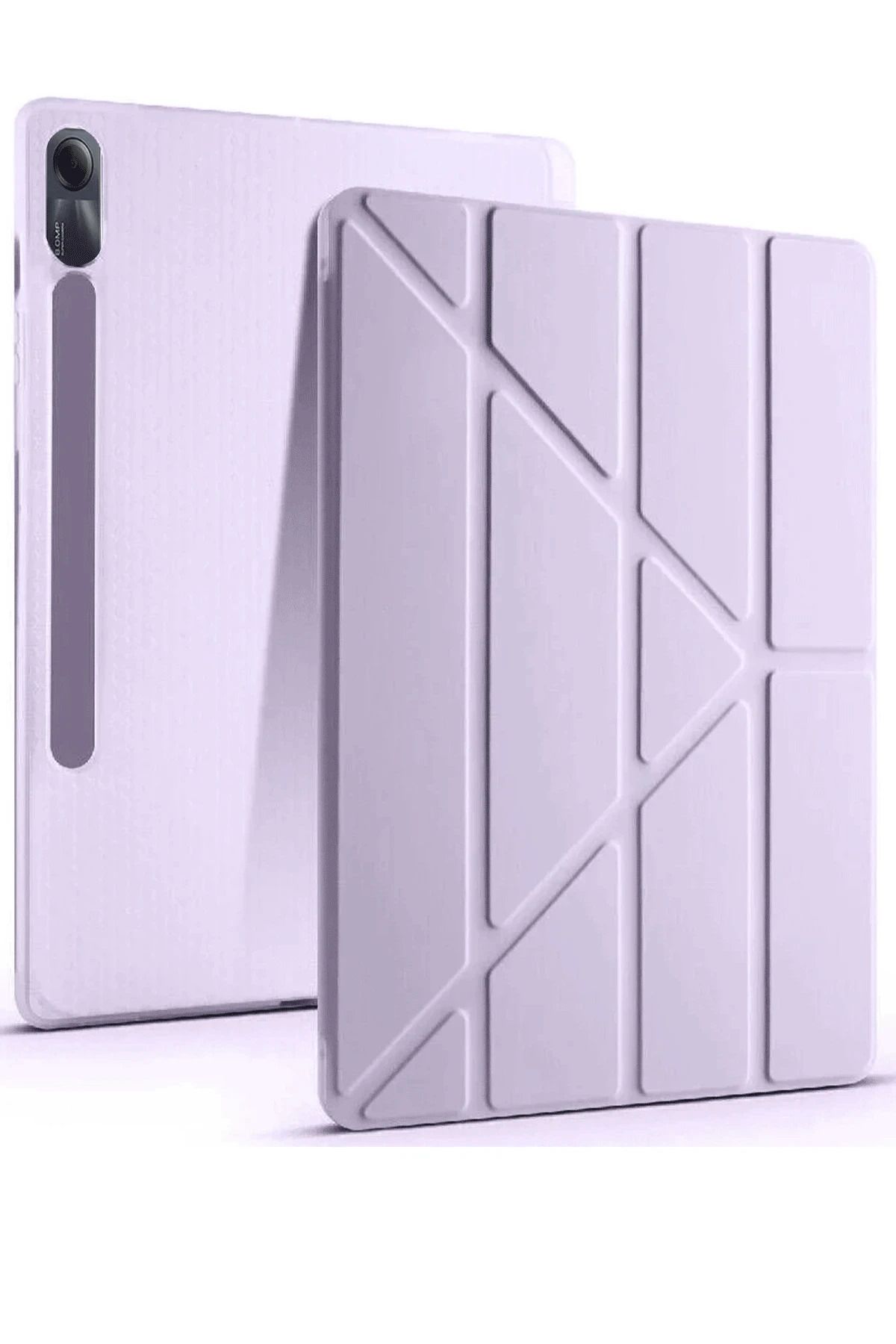 NewFace Xiaomi Redmi Pad SE Kılıf Kalemlikli Mars Tablet Kılıfı - Açık Mor NRMSA