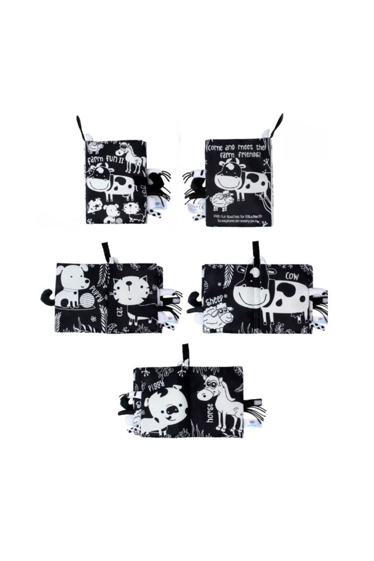 Empria-Contrast Sensory Book for Babies Exploring Contrasts, Various Models 8