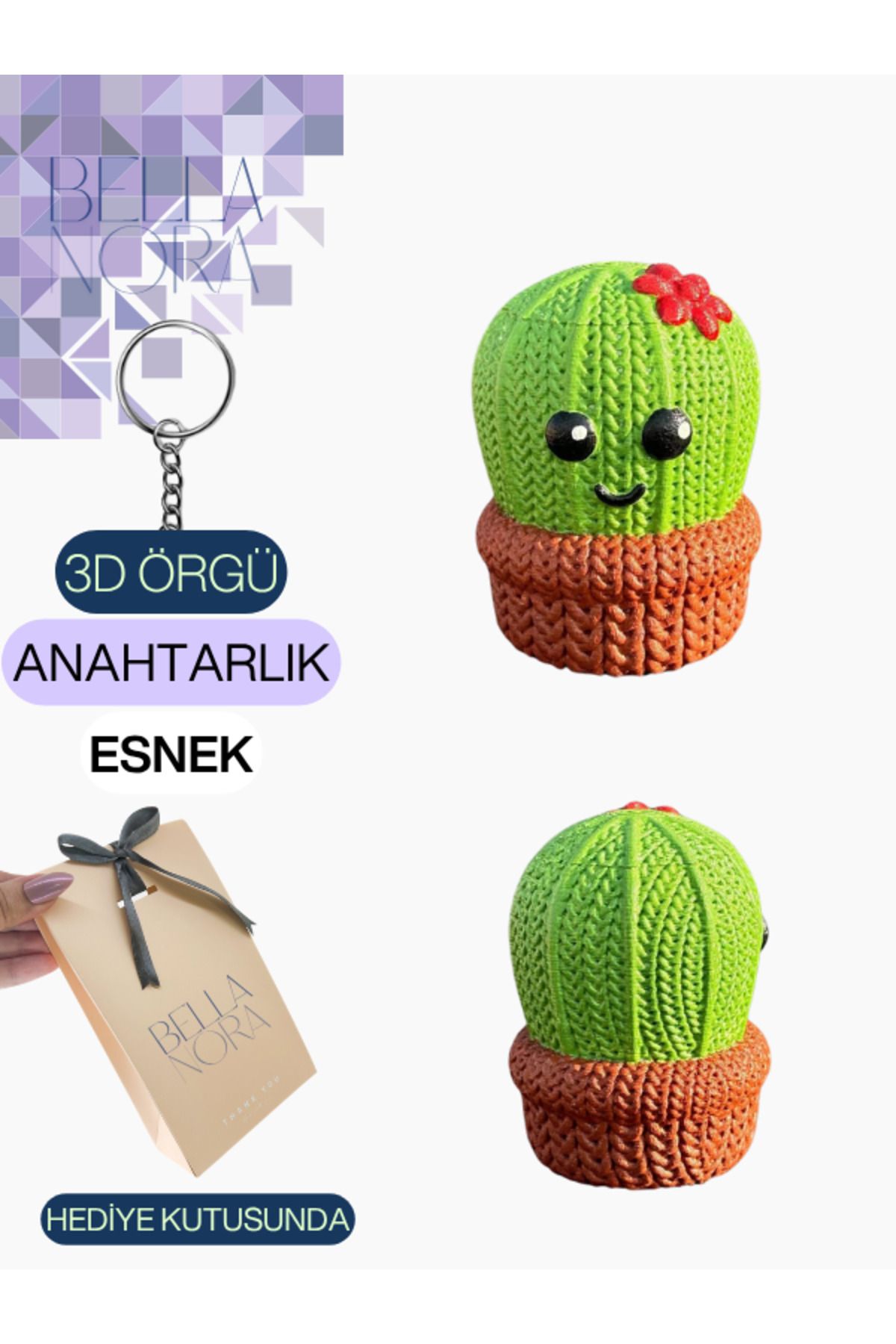 Bellanora Örgü Anahtarlık En Sevilen Animasyon Çizgi Film Hayvan Kahramanları Amigurumi Özel Hediye Kutusunda