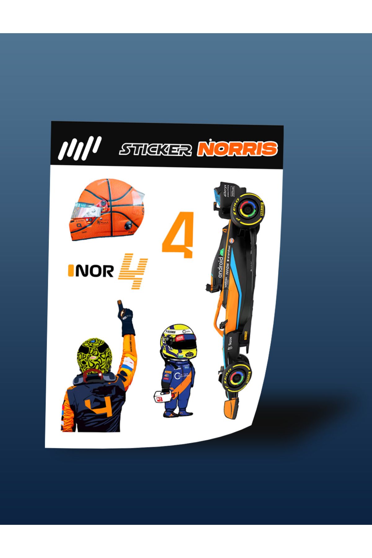 FNBX Lando Norris Stıcker
