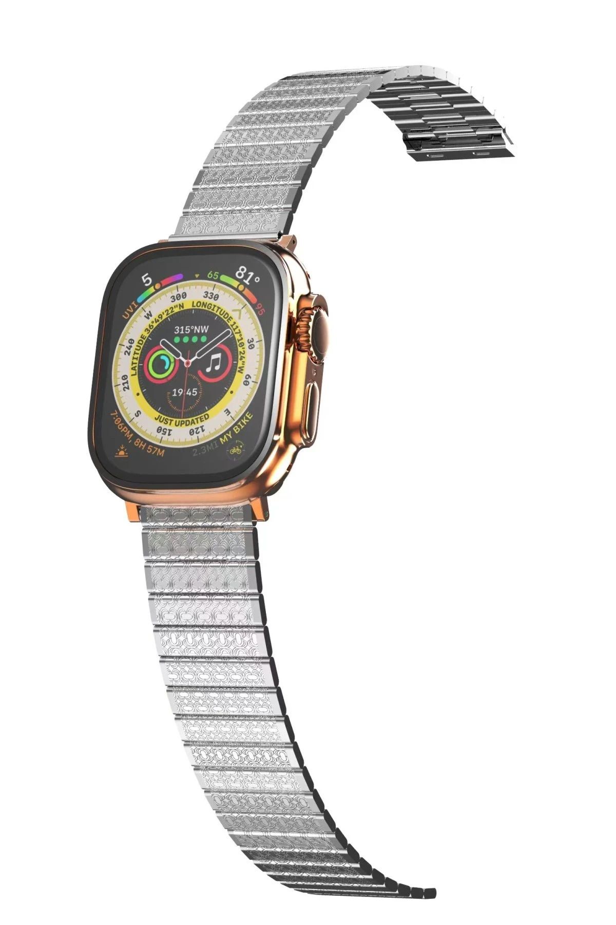 NewFace Apple Watch 38mm Made Metal Kordon - Gümüş HNZRN