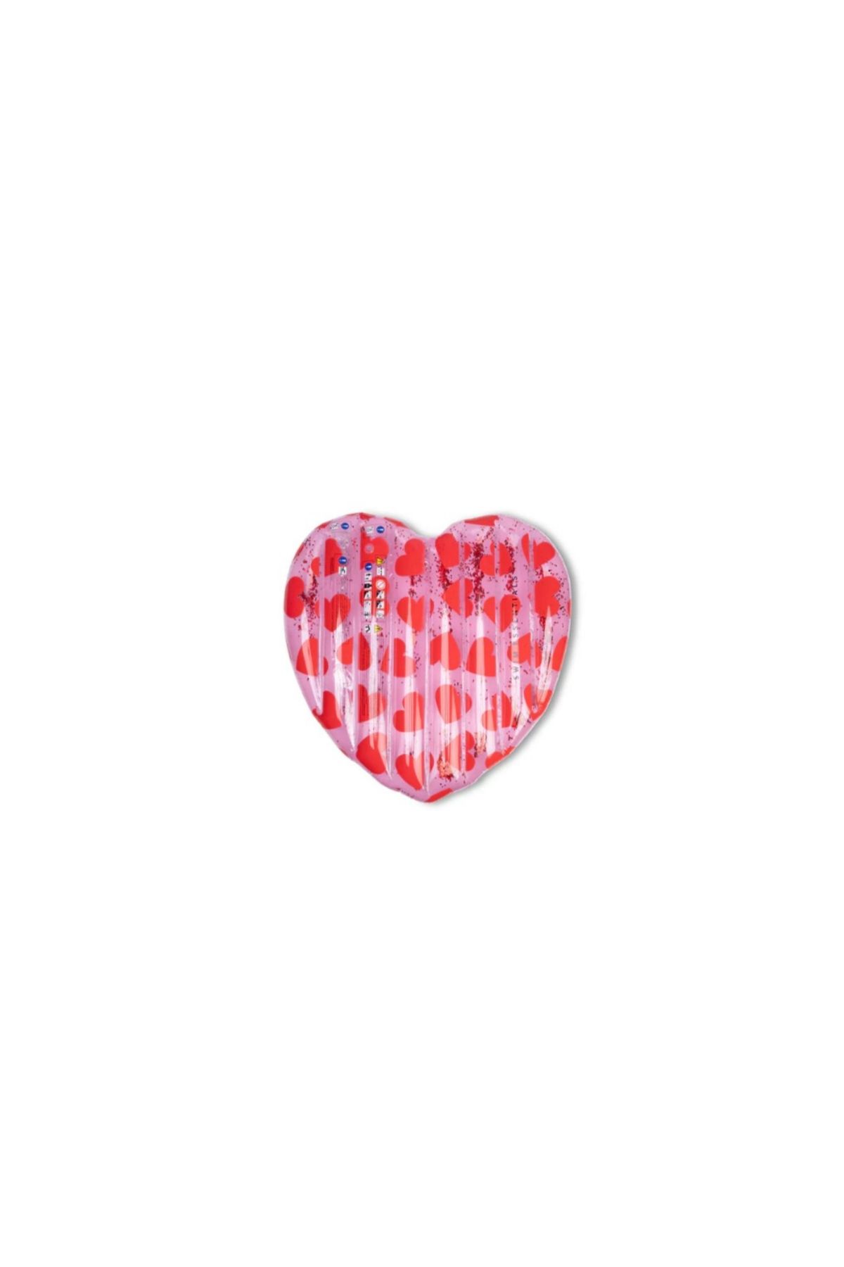 Swim Essentials Red Hearts Şişme Deniz ve Havuz Yatağı 150cm