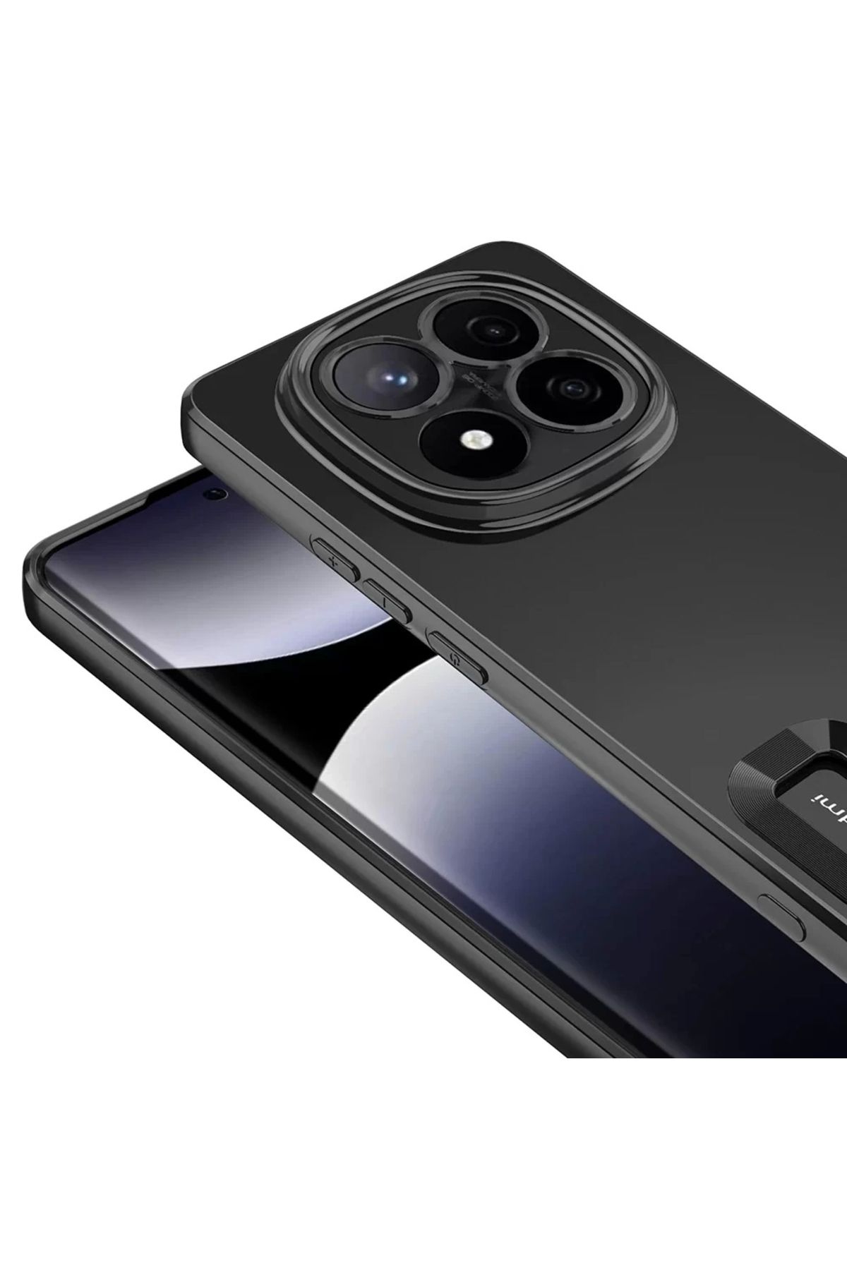 Lopard Xiaomi Redmi Note 14 Pro 5g Kılıf + Pet Ekran Koruyucu Set Kamera Lens Korumalı Şeffaf Parlak Kenar