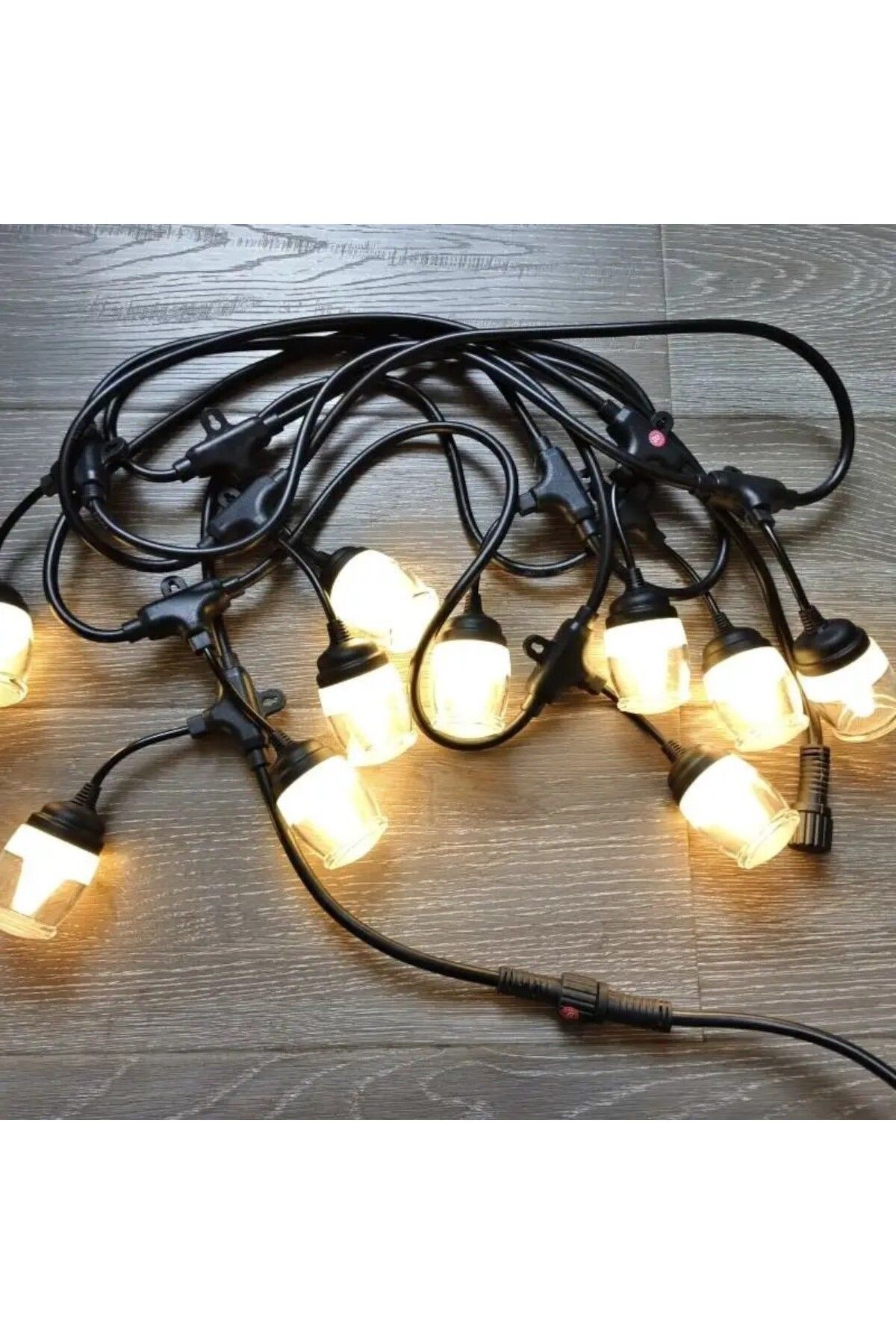Naimeed Company Ghirlandă Luminoasă Decorativă, Interconectabilă, Naimeed D6093, 5m, 10 Becuri Led, Lumină Albă Caldă - One Size