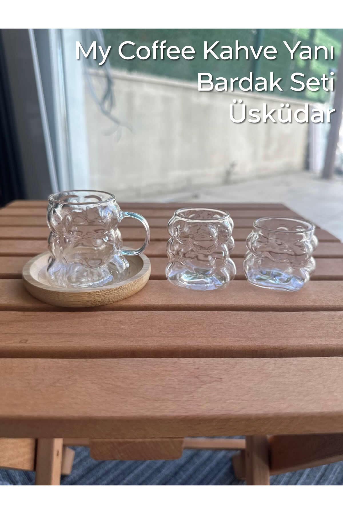 ARVALE 3'lü Mini Kahve Yanı Meşrubat Seti 3 Kişilik | My Coffee Set - Üsküdar