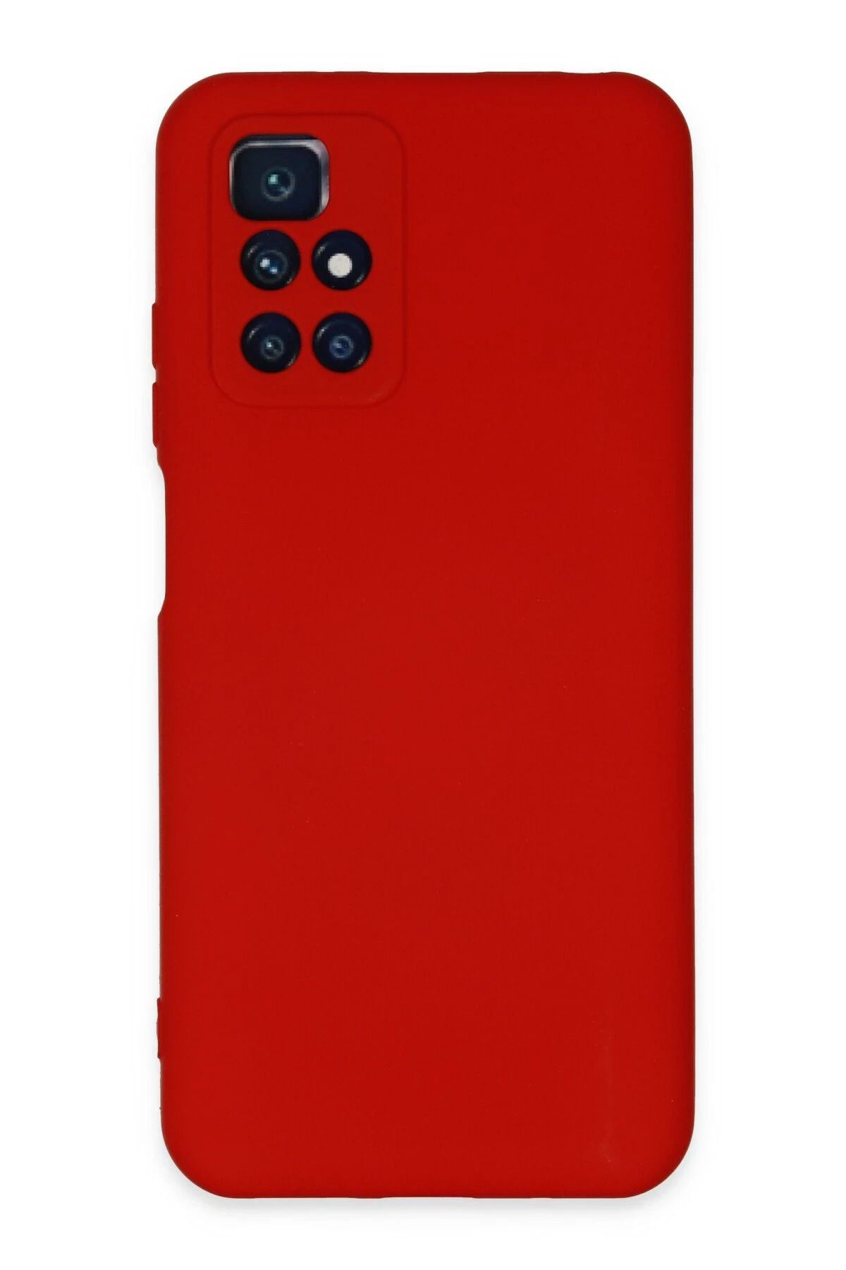 NewFace Xiaomi Redmi 10 2022 Uyumlu Kılıf Nano içi Kadife Silikon - Kırmızı
