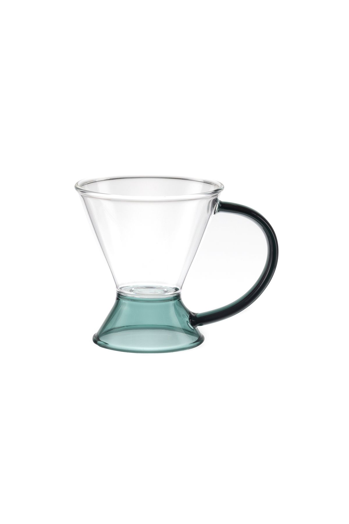 Madame Coco Olivie Borosilikat Cam Fincan - Yeşil - 130 ml