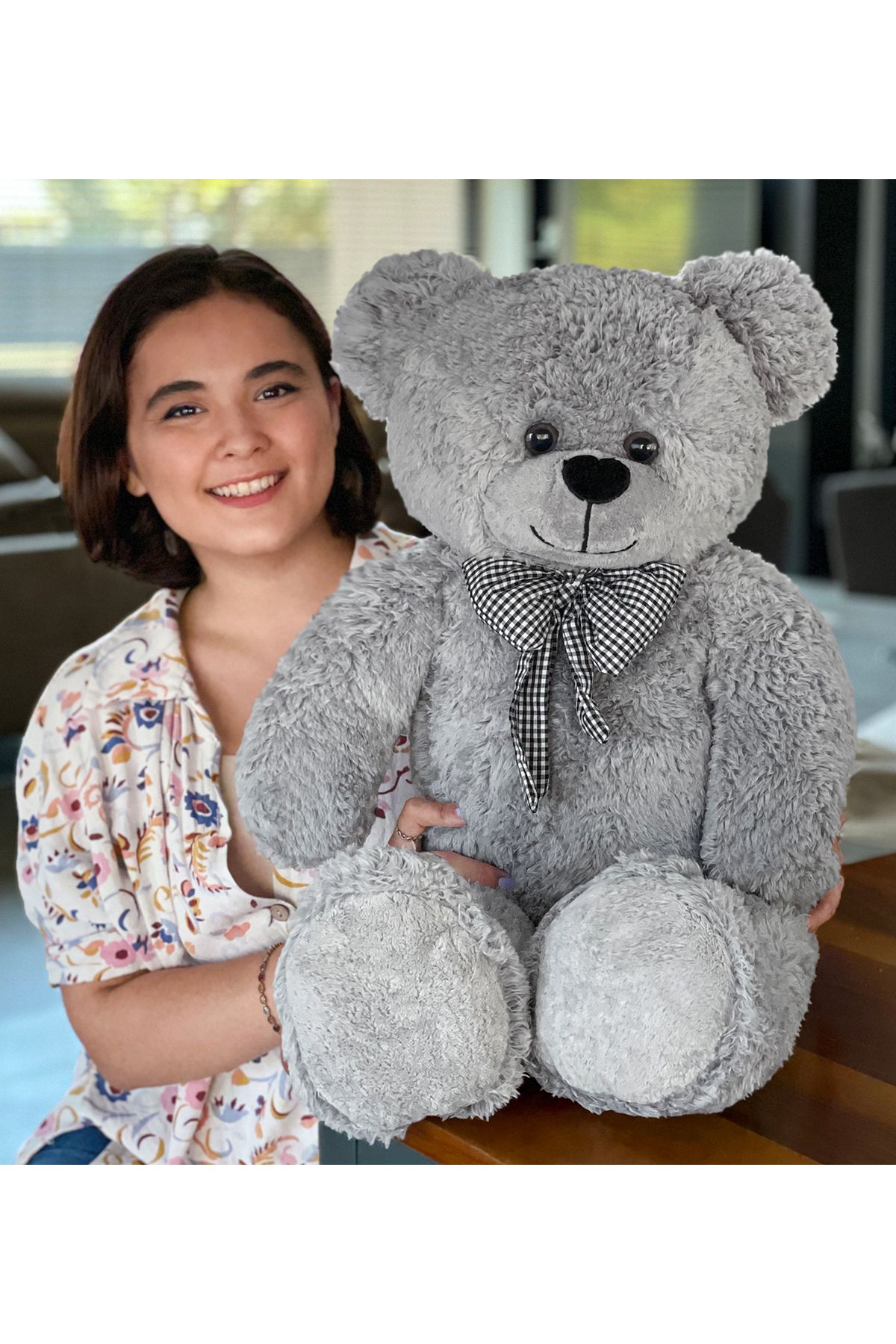 Özgüner Oyuncak 80 cm Papyonlu Peluş Ayıcık – Çocuklara ve Sevdiklerinize Özel