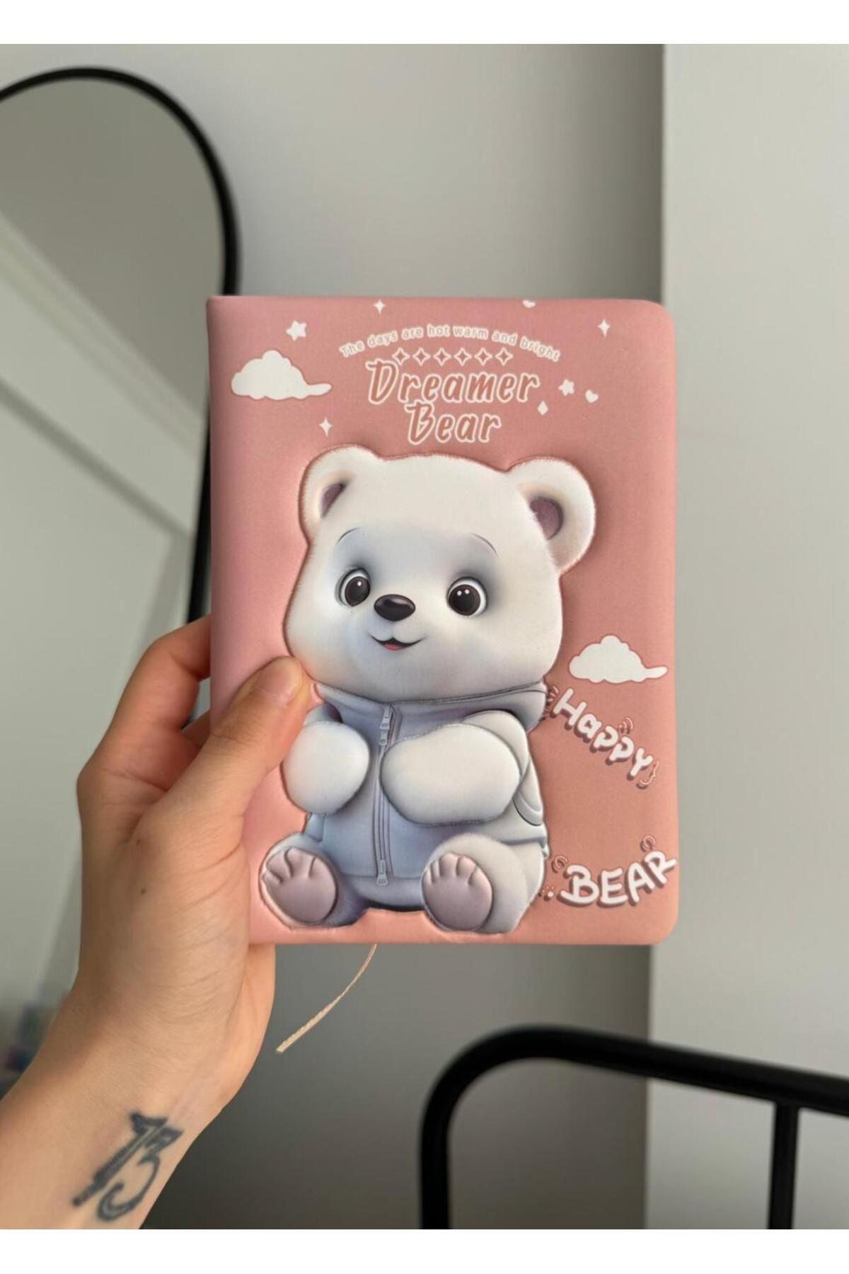 Micro Dreamer Bear Tasarımlı Sevimli Not Defteri -