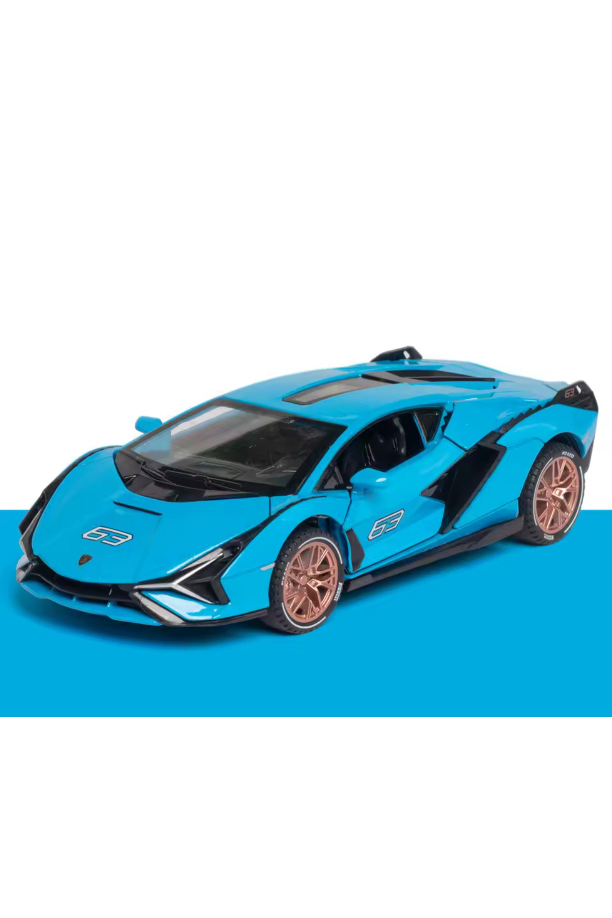 tmtoysandmore Lamborghini Sian Işık Ses Diecast Metal Model Kapı