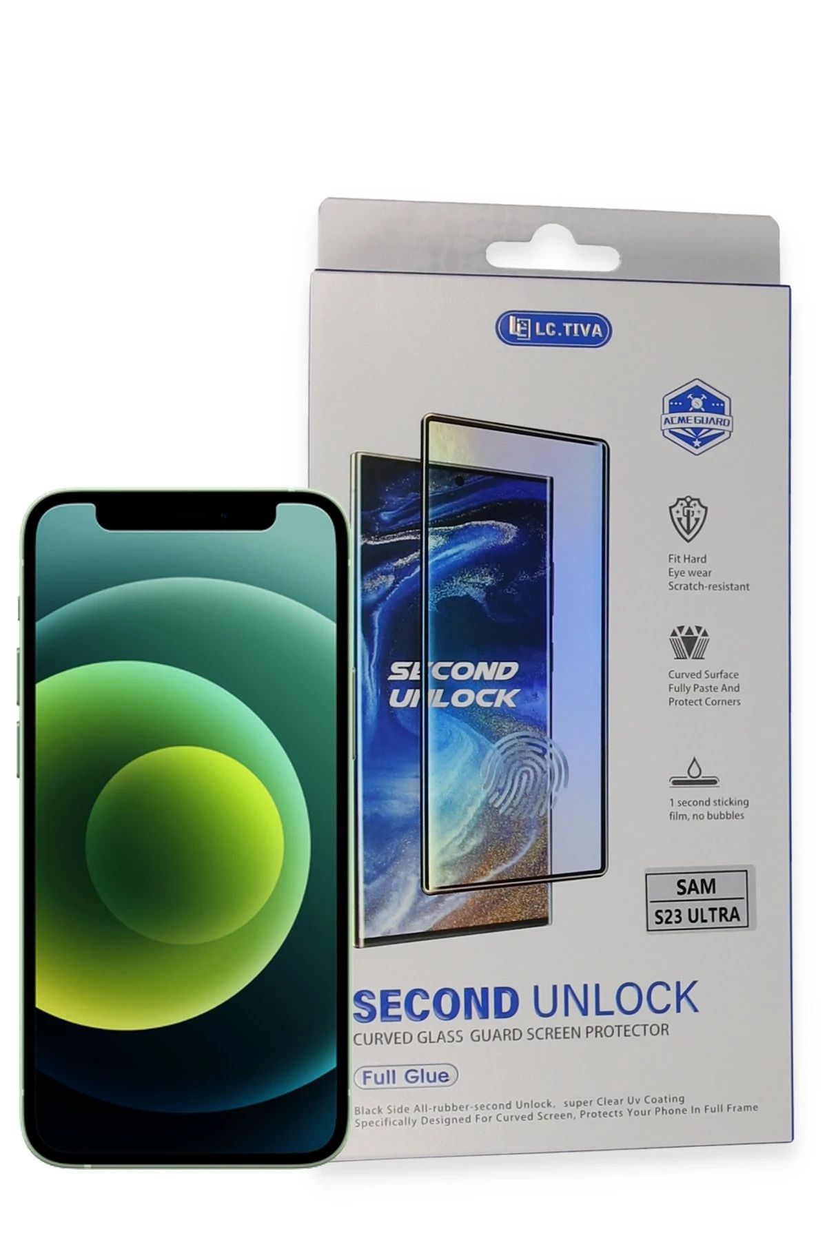 NewFace Samsung Galaxy S23 Ultra Durable Full Glue Curved Cam DRSTR