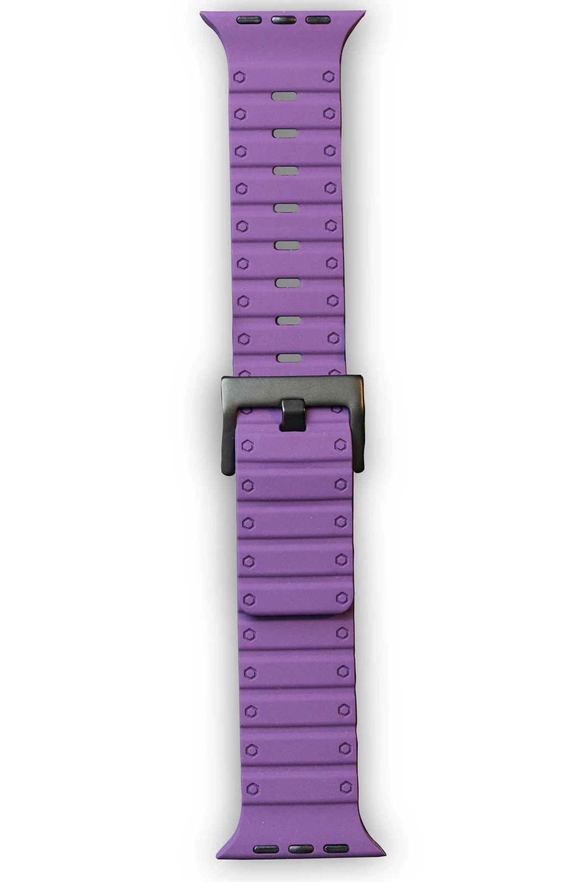 NewFace Apple Watch 42mm Magnus Mıknatıslı Silikon Kordon - Mor FERRG