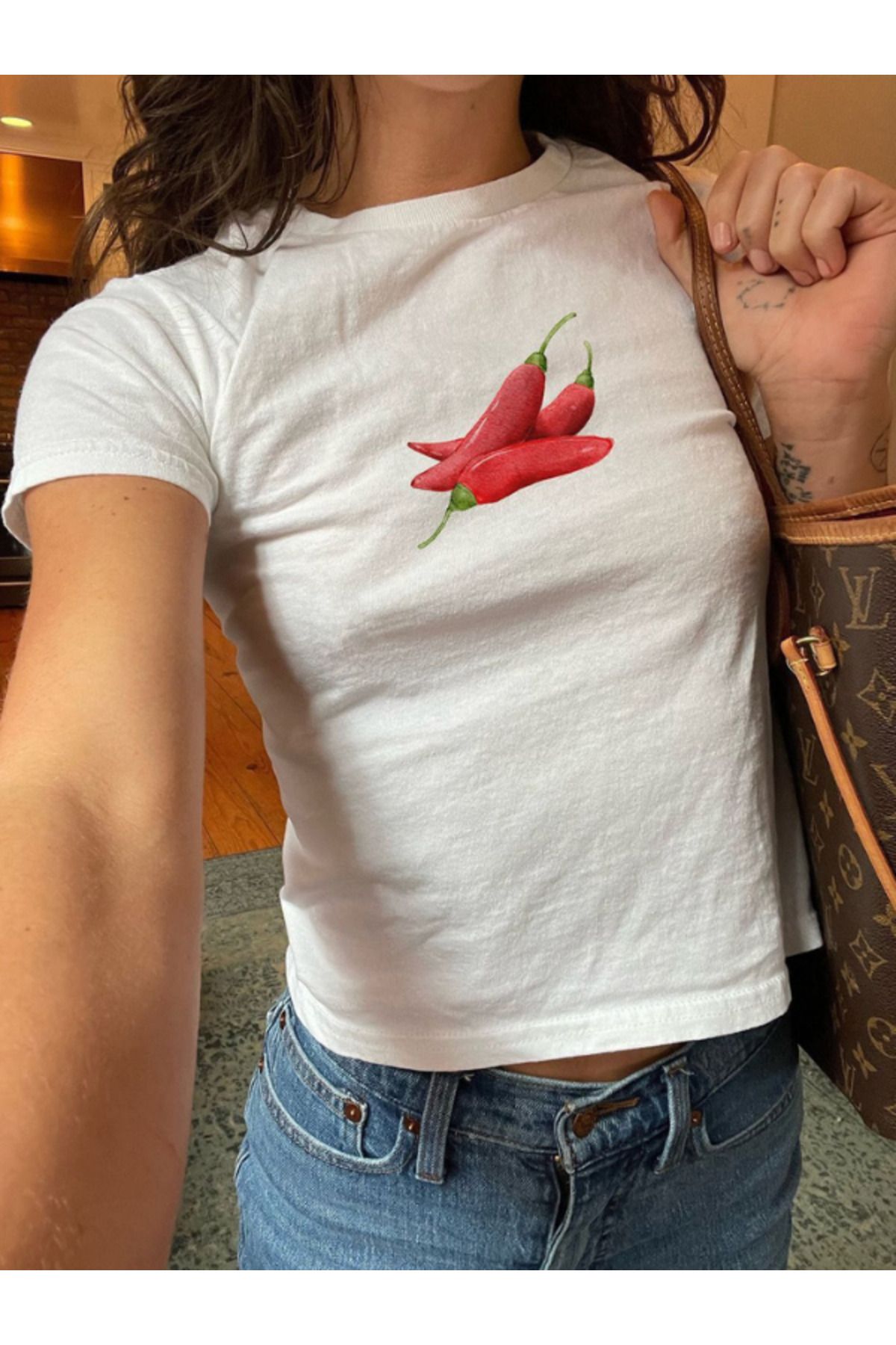 DEEFWEAR DREICH CAYENNE PEPPER BASKILI BEYAZ CROP