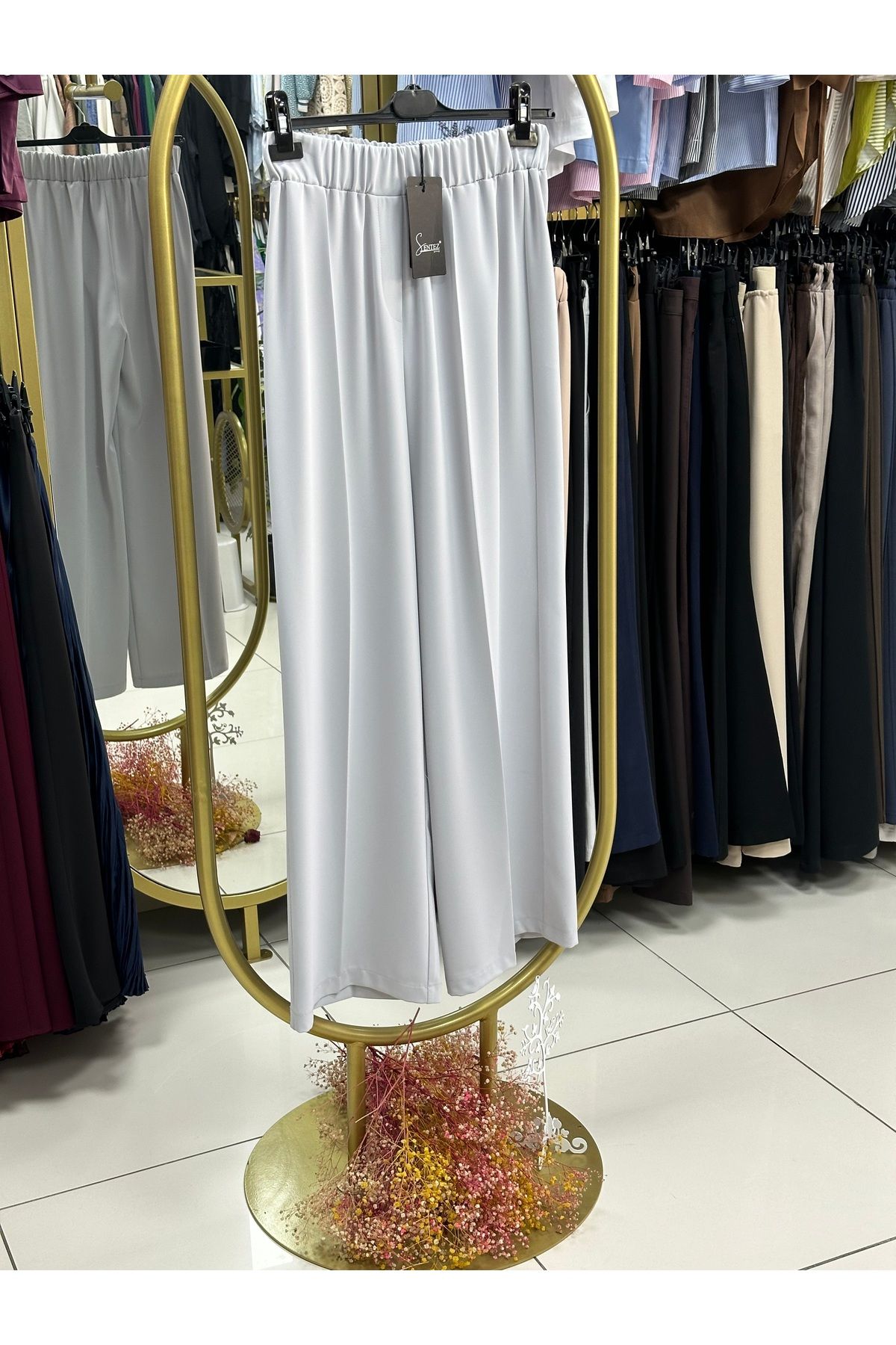 Sentez COLMAR BELİ LASTİKLİ GENİŞ PAÇA PANTALON