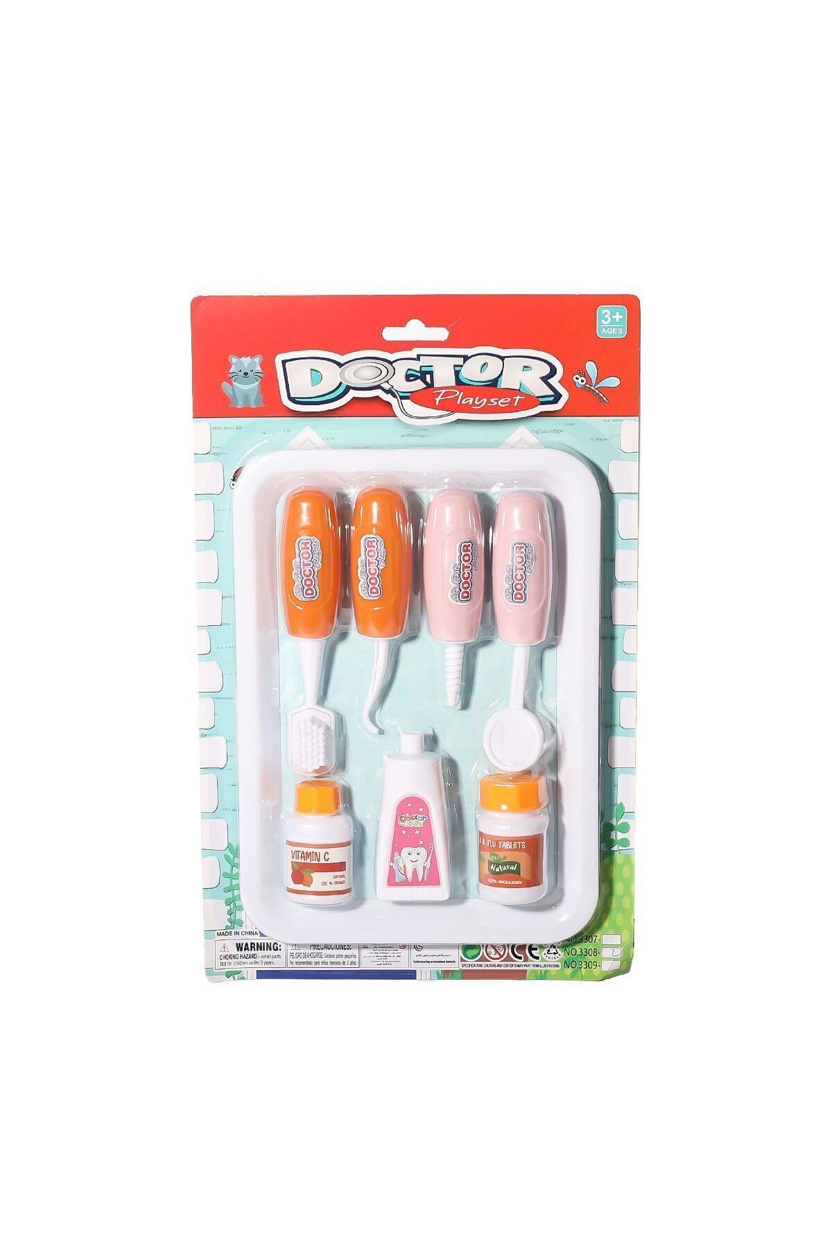 Aymir Ticaret 3308-2 Tepside Doktor Dişçi Seti -Birliktoys