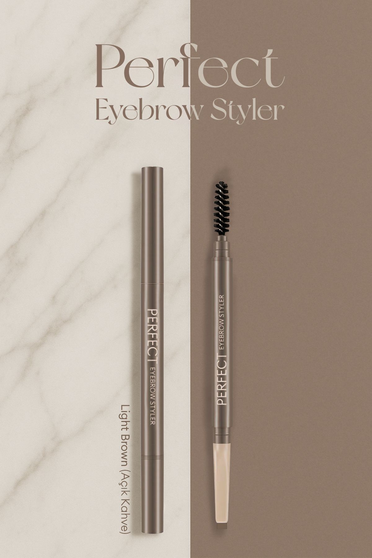 Missha-Long Lasting, Lifted Eyebrow Pencil Perfect Eyebrow Styler (Light Brown) 6
