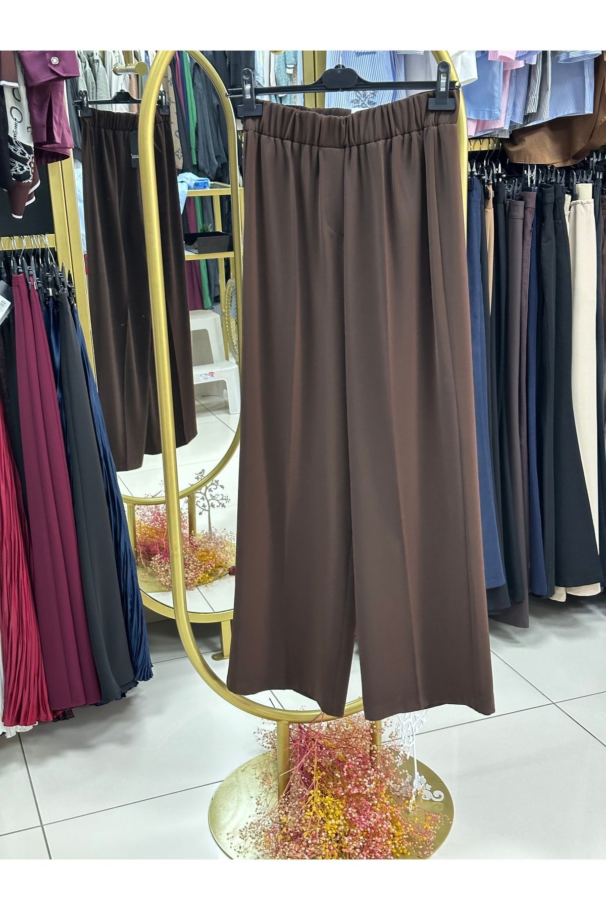 Sentez COLMAR BELİ LASTİKLİ GENİŞ PAÇA PANTALON