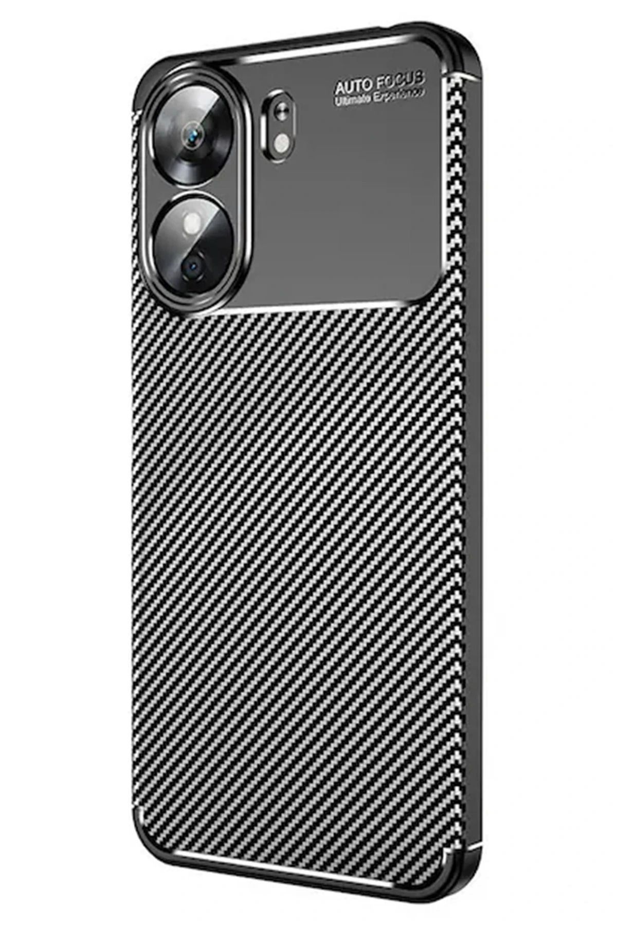 NewFace Xiaomi Redmi 13C Kılıf Auto Focus Karbon Kapak - Siyah JOJUA