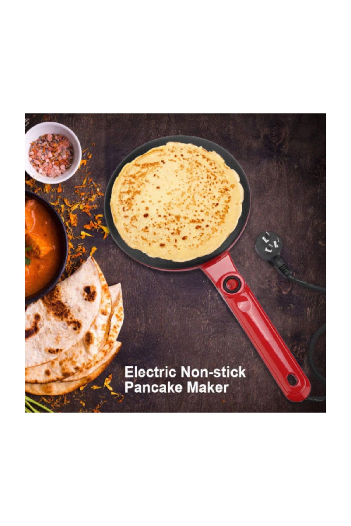 MACON-Automatic Temperature Control Crepe Maker – Non-Stick Pan for Quick Breakfast 3