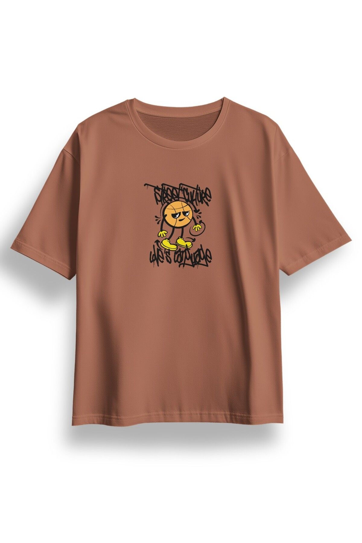 LUMARTA Oversize Street Culture Baskılı Tshirt