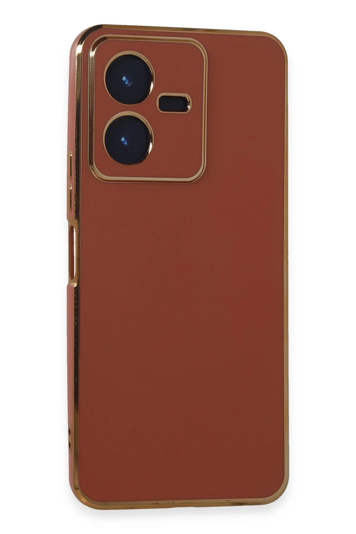 NewFace Vivo Y22 2022 Kılıf Volet Silikon - Kırmızı JOJUA