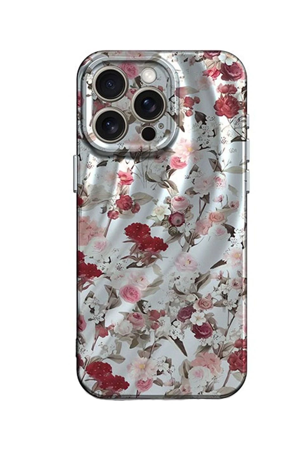 NewFace iPhone 14 Pro Kılıf Crew Desenli Kapak - Çiçek JOJUA