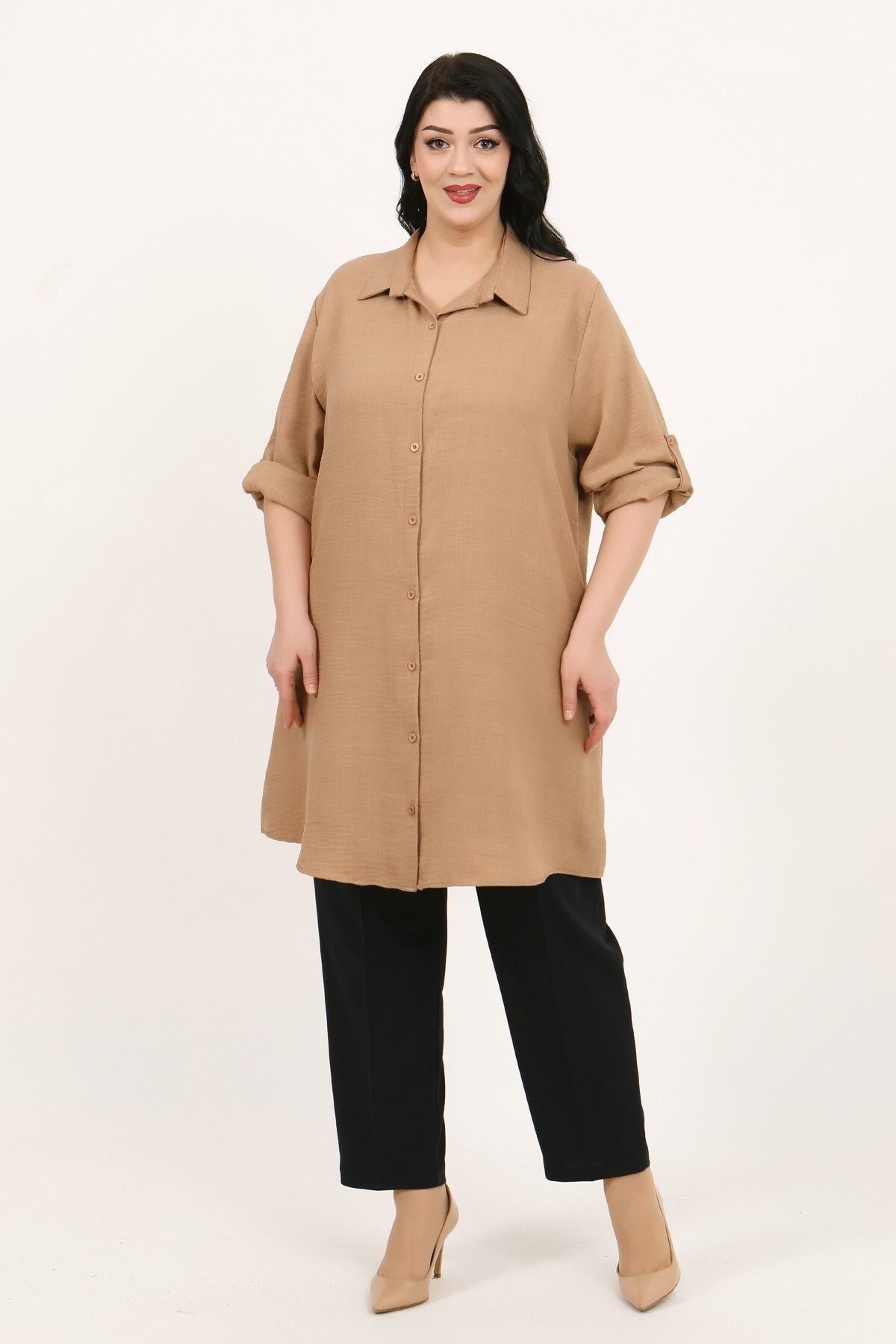 By Alba Collection KADIN VİZON AYROBİN BÜYÜK BEDEN TUNİK