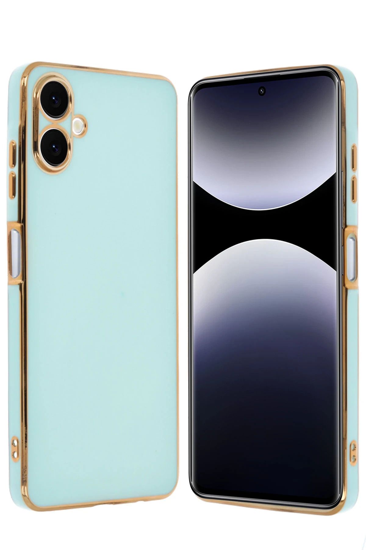 NewFace Samsung Galaxy A06 Kılıf Volet Silikon - Açık Yeşil JOJUA