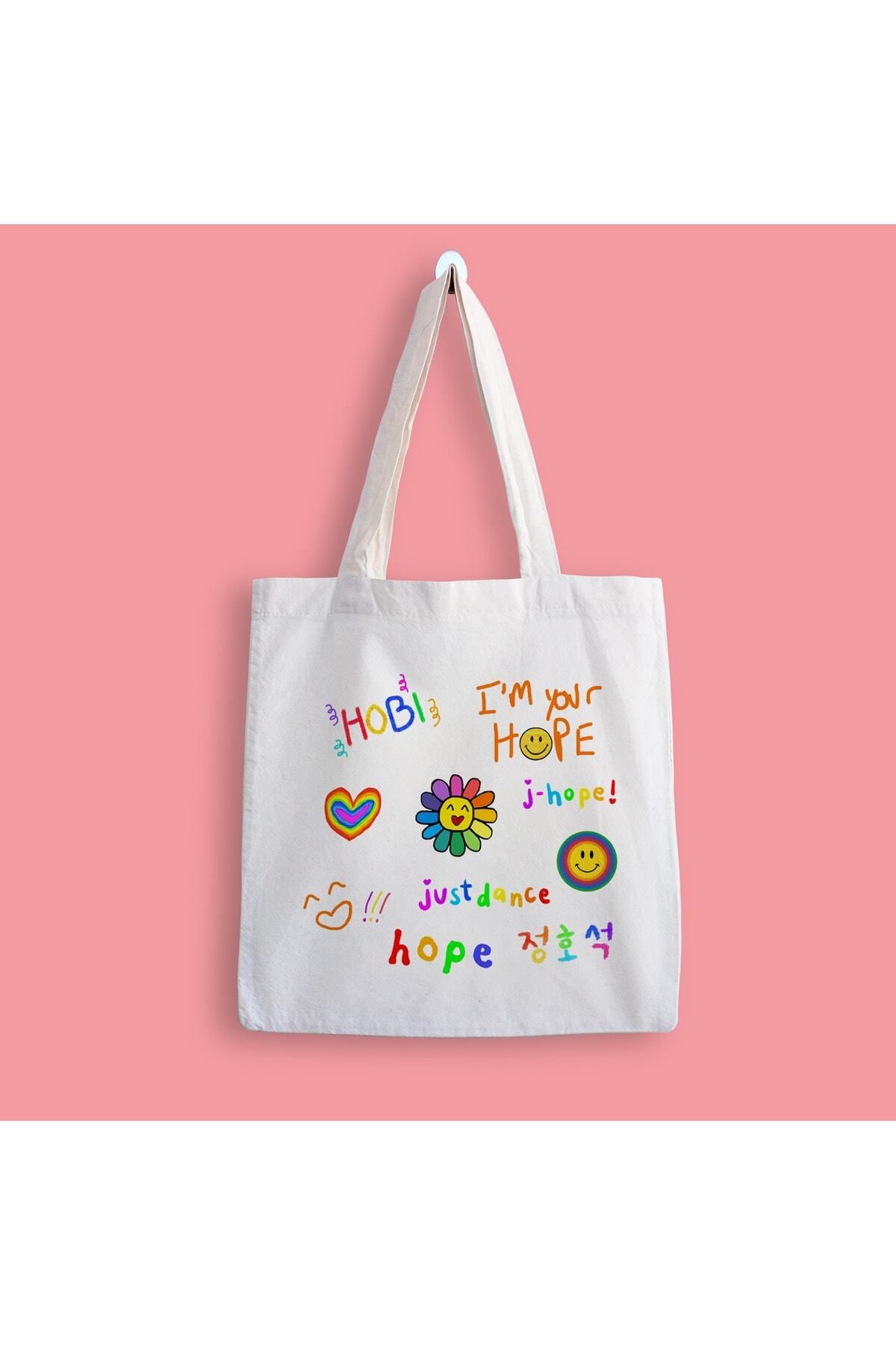 BİBANAPROMOSYON Bts J-hope Baskılı Bez Çanta
