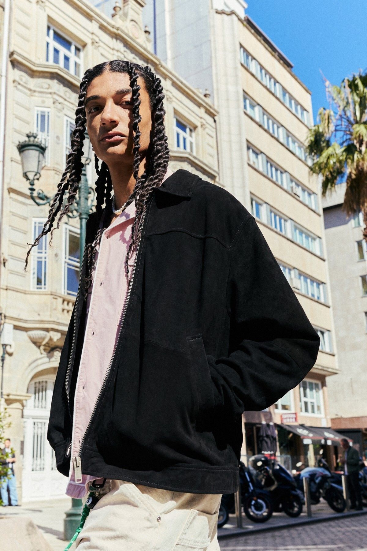 کت جیر مصنوعی مشکی Pull & Bear