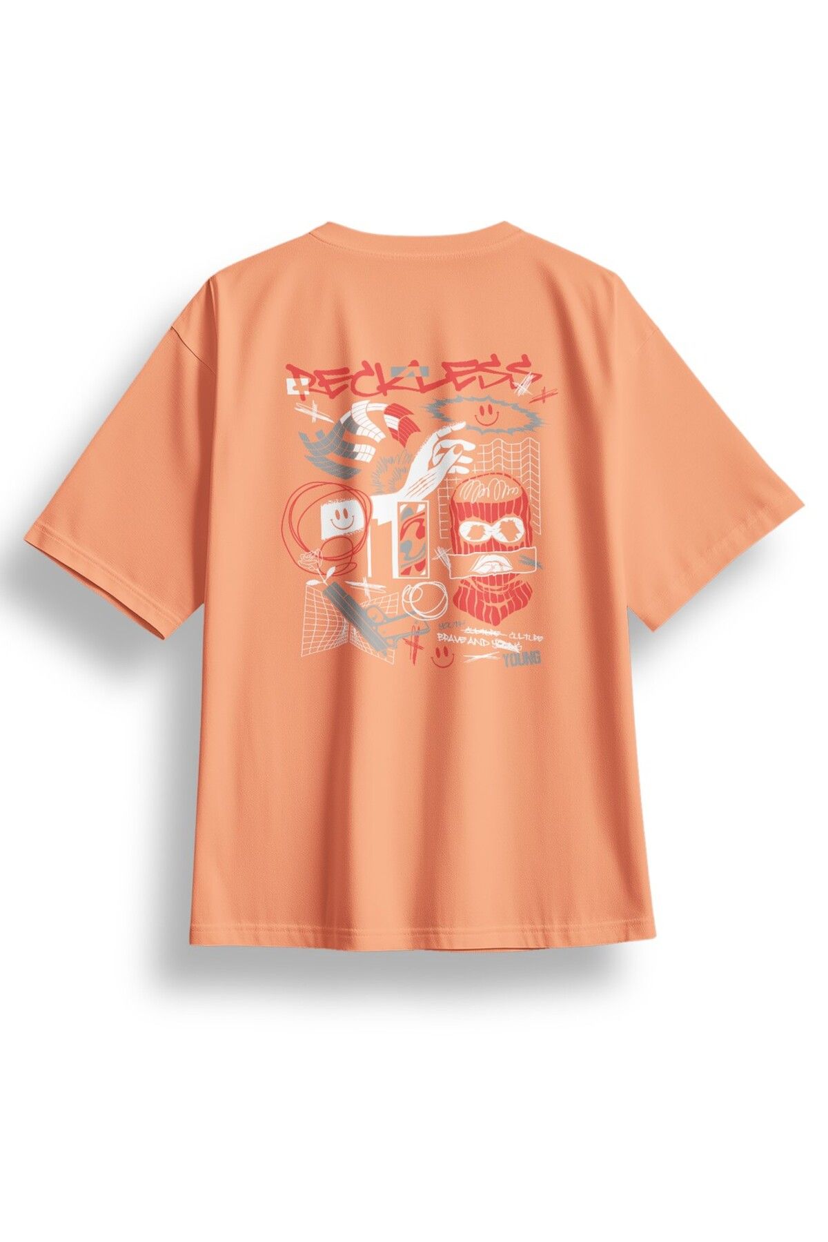 LUMARTA Oversize Reckless Baskılı Tshirt