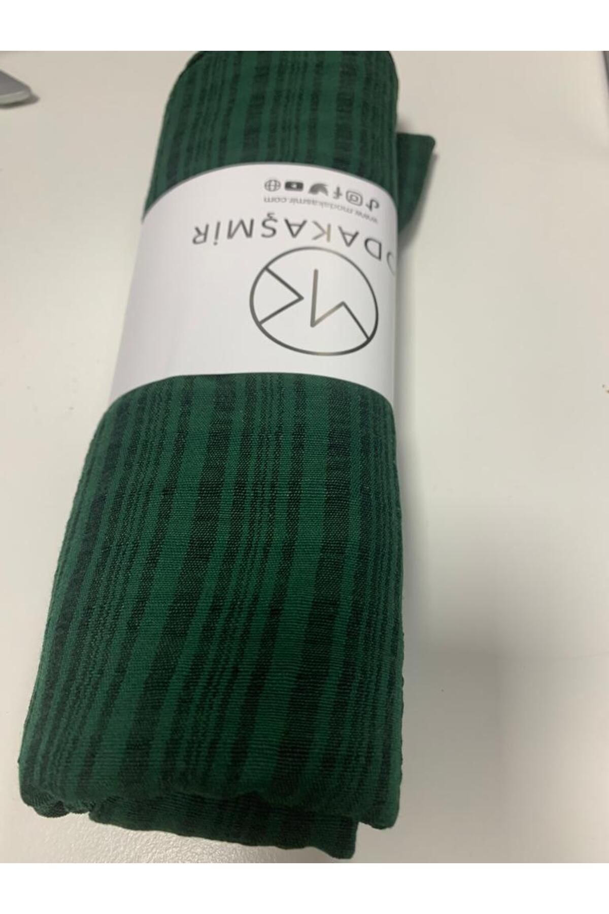 Modakaşmir-Misto Cotton Sea Green Color Shawl, 3