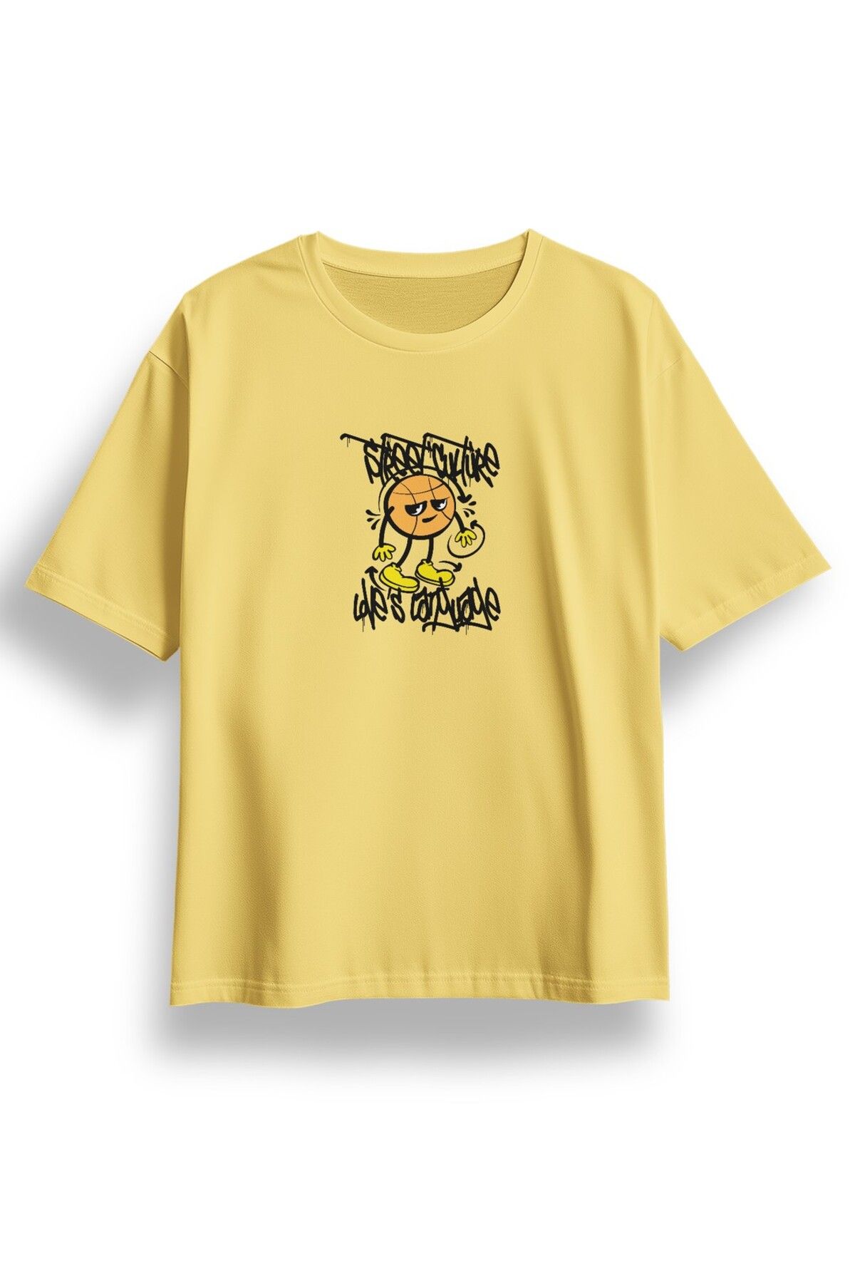 LUMARTA Oversize Street Culture Baskılı Tshirt