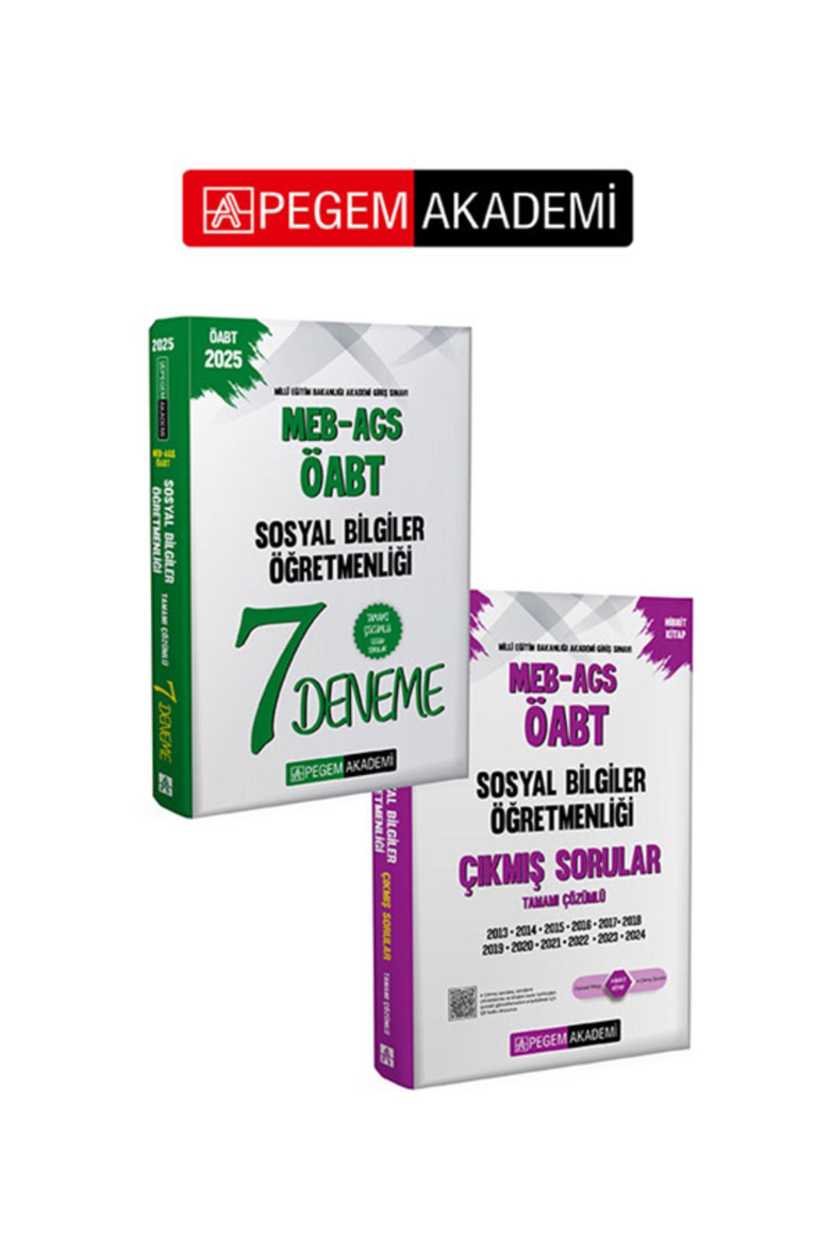 Pegem Akademi Yayıncılık PEGEM Akademi 2025 MEB-AGS-ÖABT Sosyal Bilgiler Öğretmenliği Çıkmış Sorular + 7 Çözümlü Deneme